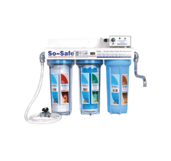 Triple UV filter water purifier